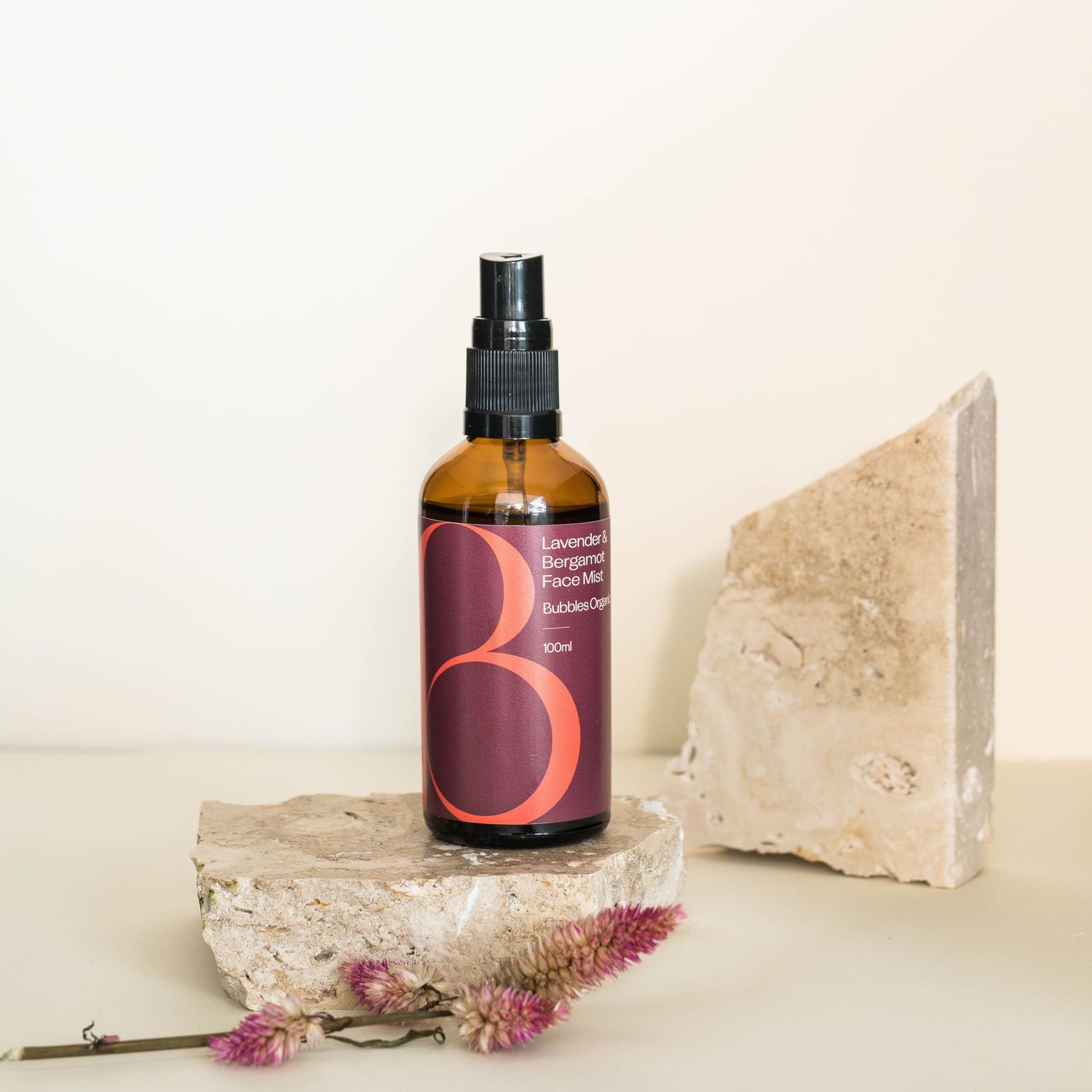 Bubbles Organic Lavendar face mist bottle