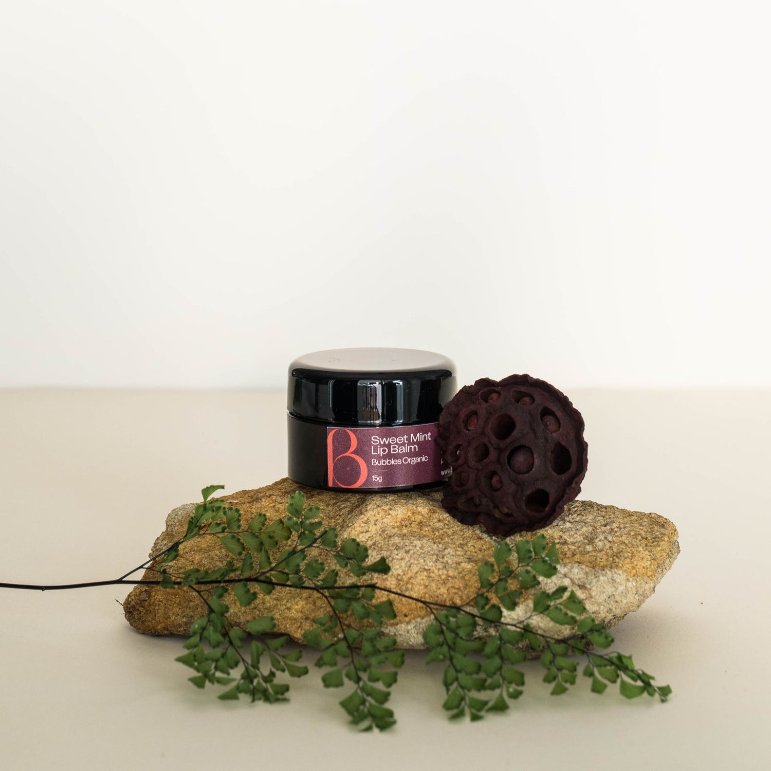 Bubbles Organic Lip Balm jar